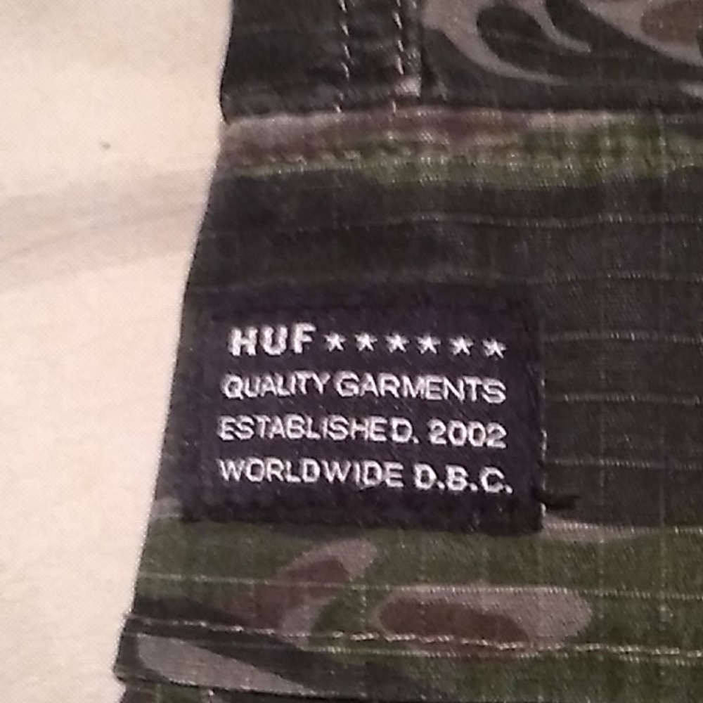 HUF camo shorts
